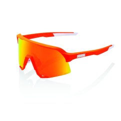 Brýle 100% S3 - Soft Tact Neon Orange - HiPER Red Multilayer Mirror Lens