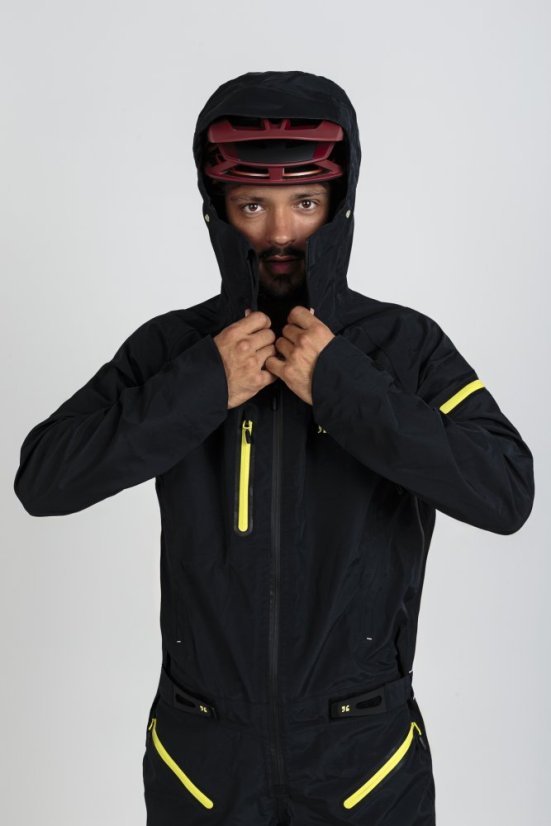 Nepremokavá cyklistická kombinéza Dirtlej Dirtsuit Core Edition V.6 Graphite Lemon