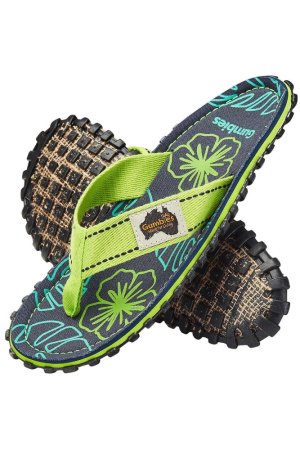 Žabky Gumbies Classic Lime Hibiscus