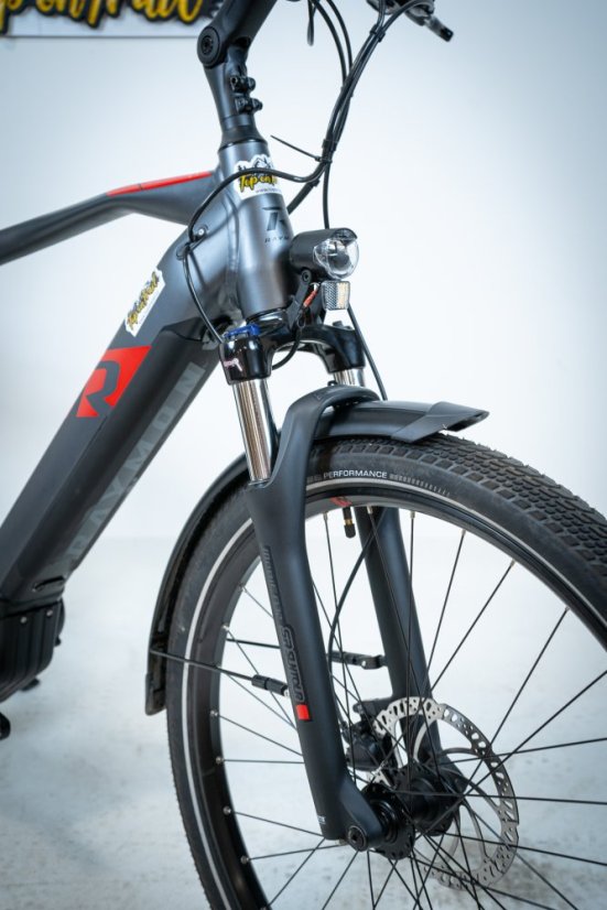 Trekingové elektrokolo Raymon TourRay 6.0 pánské Anthracit Red