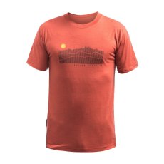 SENSOR MERINO ACTIVE SUNRISE pánské triko kr.rukáv terracotta XXL