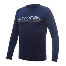 SENSOR MERINO ACTIVE MOUNTAINS pánské triko dl.rukáv deep blue XL