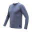 SENSOR MERINO LITE pánské triko dl.rukáv mottled blue XL - Barva: modrá, Velikost: XL