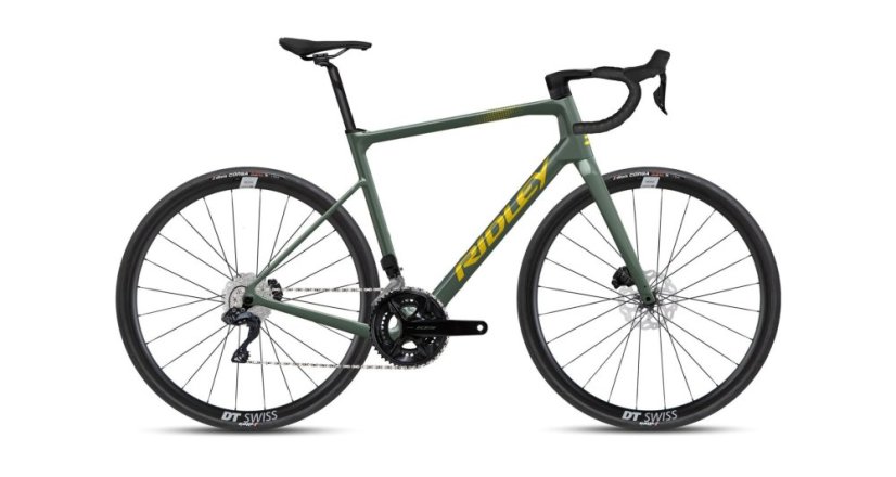 Gravel kolo RIDLEY kolo GRIFN Shimano 105 Di2 Green Smoke/Yellow S - Velikost: S