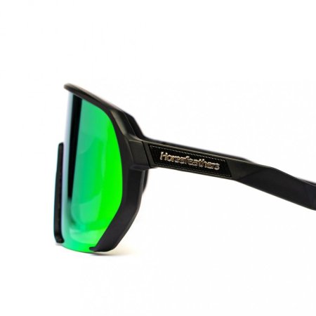 Brýle Horsefeathers Archie - black/mirror green