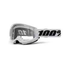 Sjezdové brýle 100% STRATA 2 JUNIOR Clear Lens - bílé