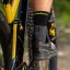 Cyklistické ponožky Horsefeathers Cadence Long Socks Black Limeade - Veľkosť: 11 - 13