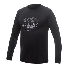 SENSOR MERINO ACTIVE VAN LIFE pánské triko dl.rukáv černá M