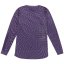TLD DÁMSKÝ DRES S DLOUHÝM RUKÁVEM LILIUM TWISTED CHECKERS DEEP PURPLE (35851601) - Veľkosť: XS