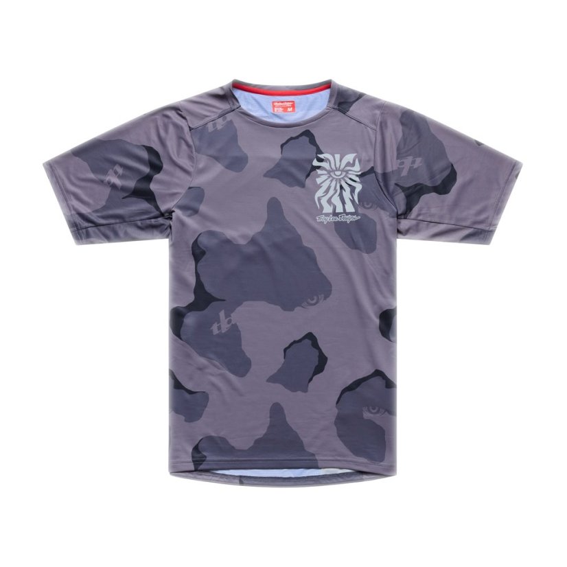 TLD PÁNSKÝ DRES S KRÁTKÝM RUKÁVEM SKYLINE PRO FLOW CAMO CARBON (30302300) - Velikost: S