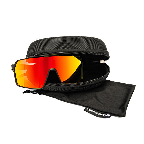 Cyklistické okuliare Horsefeathers Neutron - matt black/mirror red
