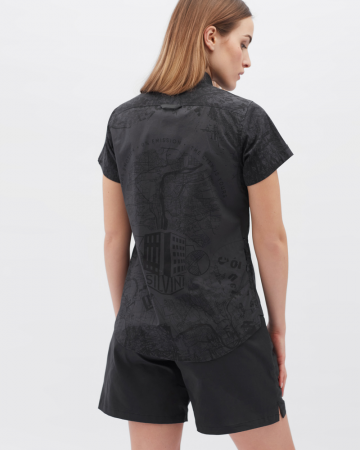 Dámská urban košile Silvini Montora - černá - Velikost: XL
