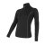 SENSOR MERINO ACTIVE dámské triko dl.rukáv stoják zip černá S