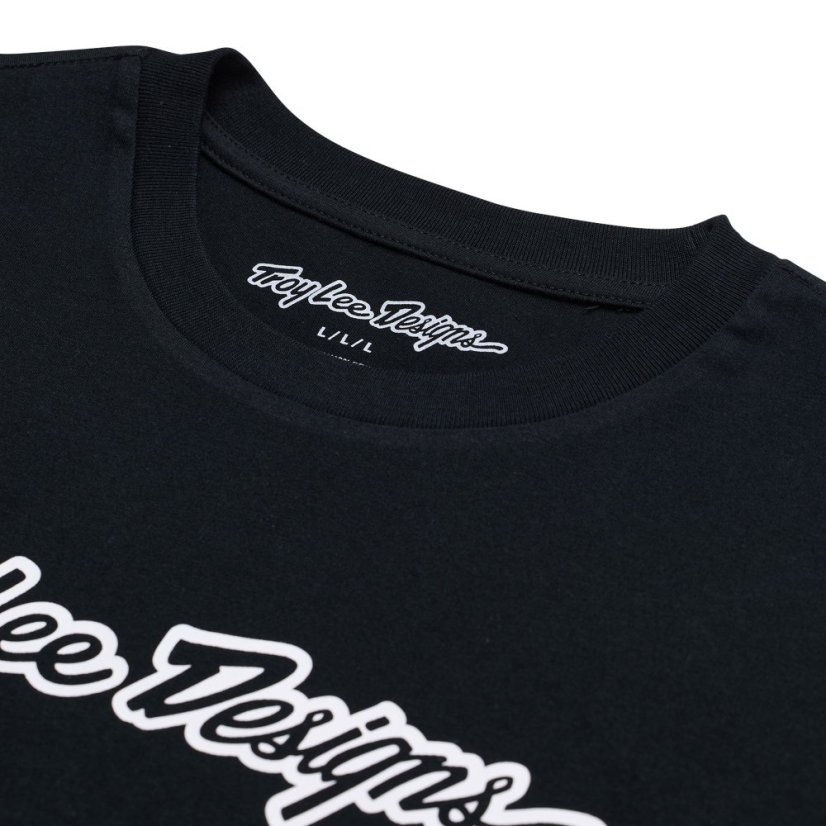 TLD TRIKO S KRÁTKÝM RUKÁVEM SIGNATURE BLACK (70191704) - Veľkosť: S