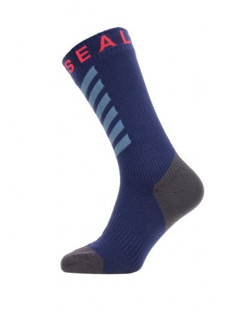 Ponožky SealSkinz Warm Weather Mid Navy Blue Grey