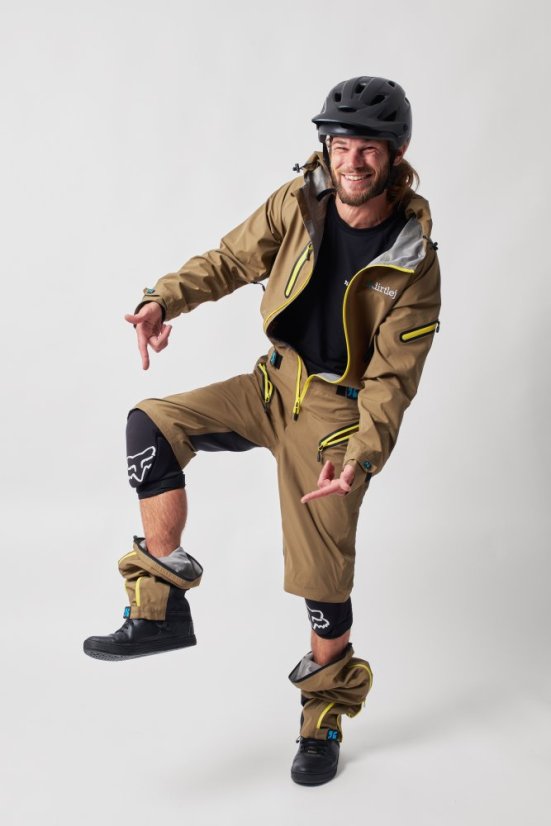Voděodolná cyklistická kombinéza Dirtlej Dirtsuit Core Edition Sand