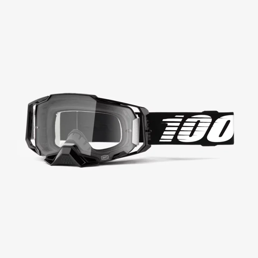 Sjezdové brýle 100% ARMEGA Clear Lens - černé