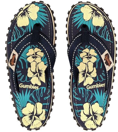 Žabky Gumbies Classic Blue Hibiscus