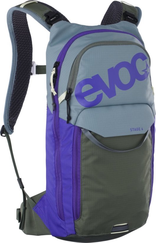 Cyklistický baťoh Evoc Stage 6 Steel Violet - Dark Olive