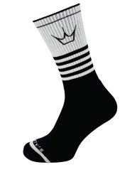 PEATY'S PONOŽKY SHREDSOCKS BAND WHITE / BLACK (PPW-SCK-BND-WT/BK-10)