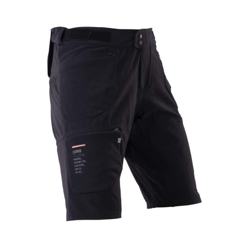 LEATT Shorts MTB Trail 6.0 Cargo , Ghost Black - Varianta: S / US30 / EU48
