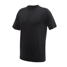 SENSOR MERINO ACTIVE NO LOGO pánské triko kr.rukáv raglan černá M