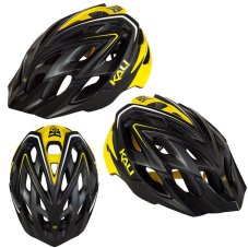 Cyklistická XC přilba Kali Protectives Chakra Plus, černá, žlutá