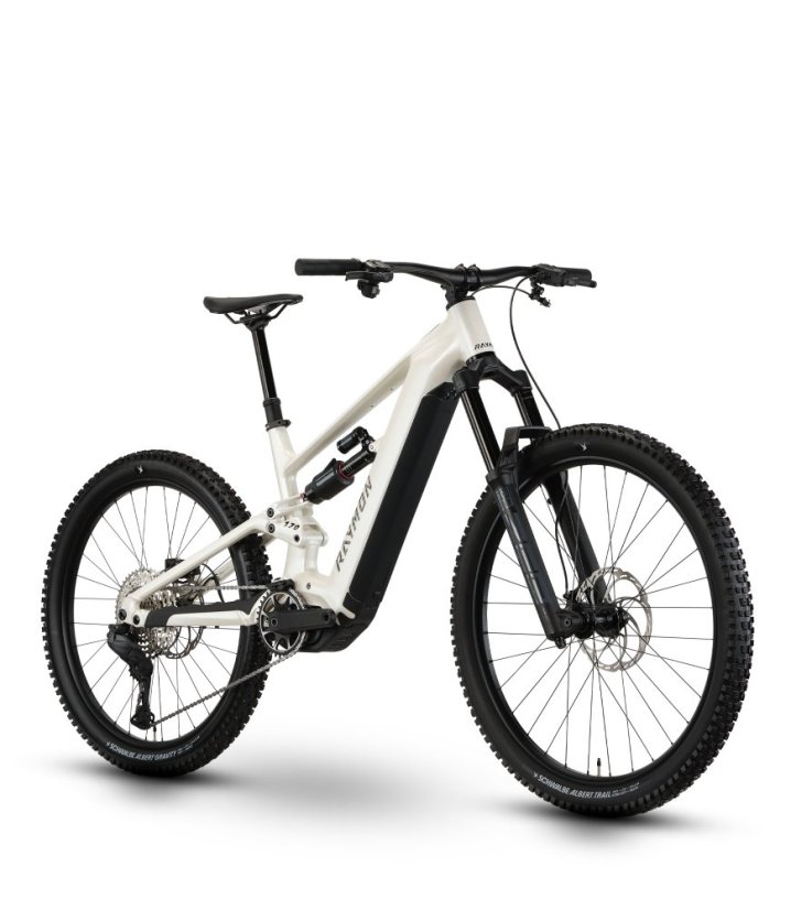 Celoodpružené horské elektrokolo Raymon Ravor LT Pro White Sparkle
