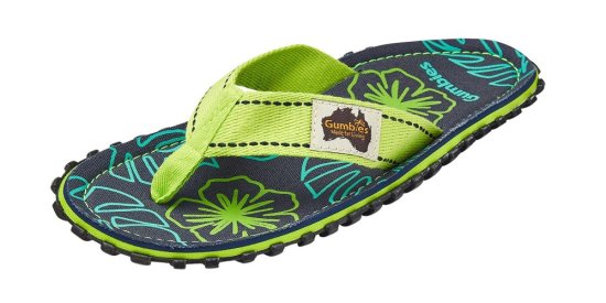 Žabky Gumbies Classic Lime Hibiscus