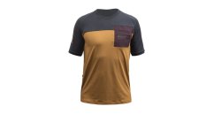 FT MEN'S HORIZON POCKET SHORT SLEEVE JERSEY GOLDEN/BLACK S