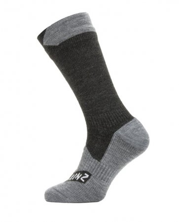 Ponožky SealSkinz All Weather Mid Black Grey