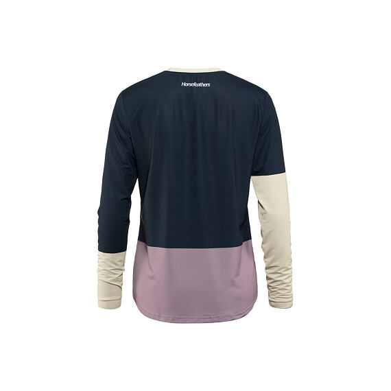 Dámský cyklistický dres Horsefeathers Quantum - dlouhý rukáv, indigo/iris