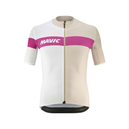 MAVIC PÁNSKÝ DRES S KRÁTKÝM RUKÁVEM KSYRIUM PRO WHITE PEPPER (T000561) - Velikost: S
