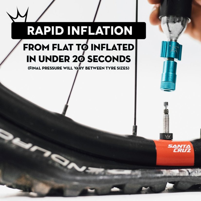 PEATY'S HOLESHOT CO2 PUMPA + BOMBIČKY 2 KS - ROAD & GRAVEL (16G) - PUNCH (PPR-HTI-RAG-PUN-12)
