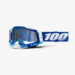 Zjazdové okuliare 100% RACECRAFT 2 Clear Lens - White Blue