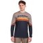 Pánský cyklistický dres Horsefeathers Quantum - dlouhý rukáv, indigo/taupe