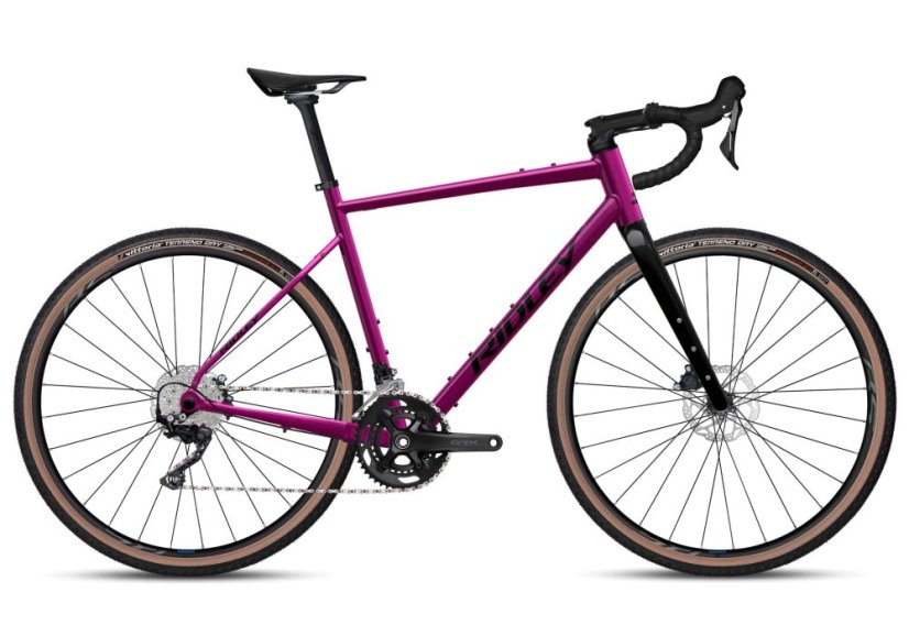 Gravel kolo RIDLEY KANZO ADVENTURE Alu GRX400 Jazzberry Jam Metallic/Black - Velikost: S