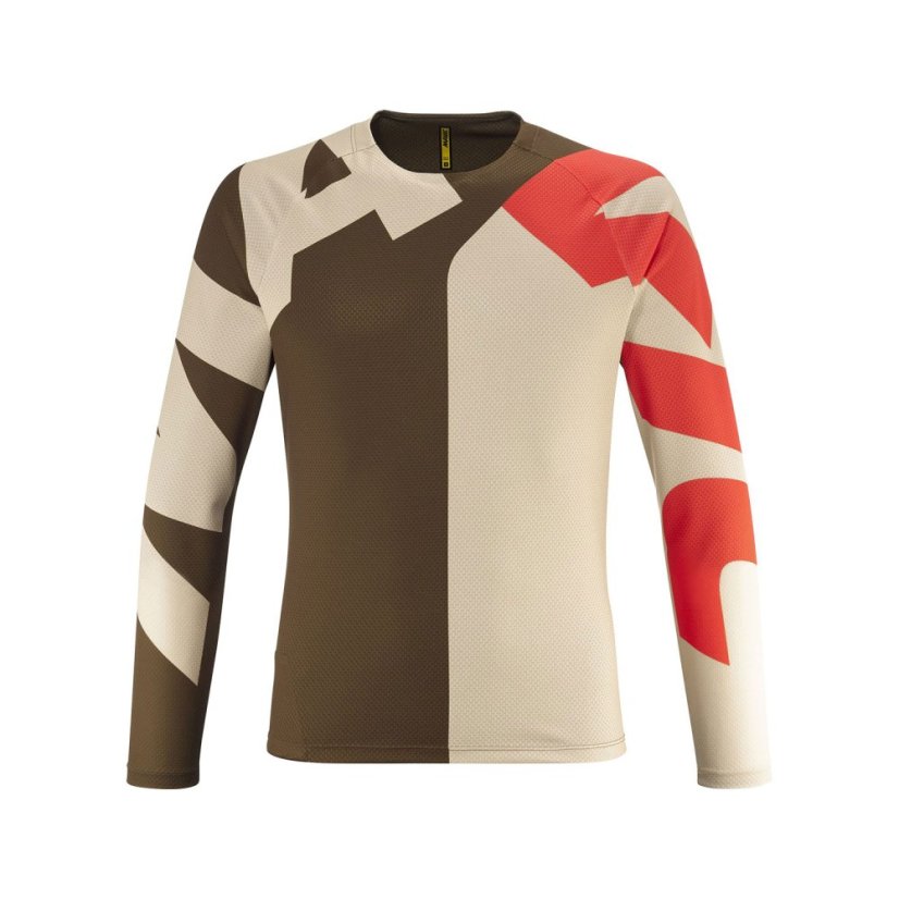 MAVIC PÁNSKÝ DRES S DLOUHÝM RUKÁVEM DEEMAX ENDURO LETTERS/DESERT PALM (T000484) - Veľkosť: S