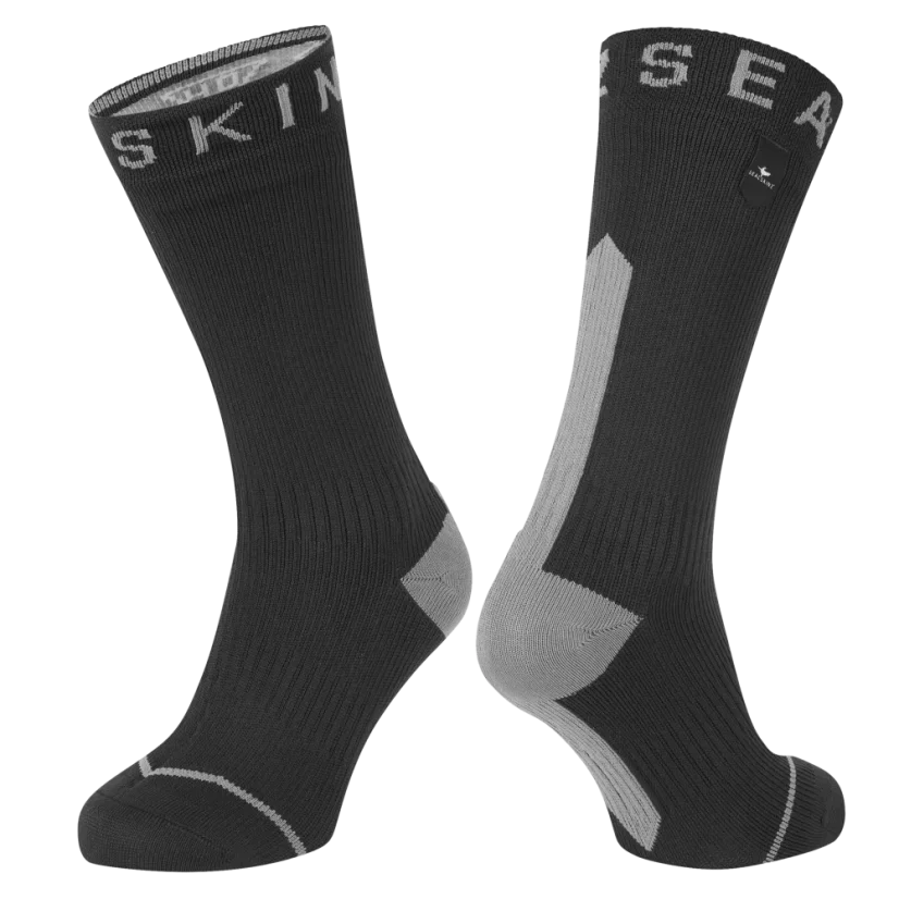 Voděodolné ponožky Sealskinz Briston Black Grey