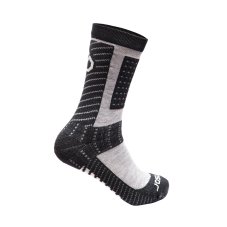 SENSOR PONOŽKY PRO MERINO CREW černá/šedá 9/11