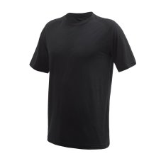 SENSOR MERINO ACTIVE NO LOGO pánské triko kr.rukáv raglan černá M