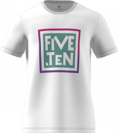 Triko Five Ten Logo GFX TEE White - Velikost: S