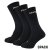 Cyklo ponožky Horsefeathers Delete Premium 3Pack - black