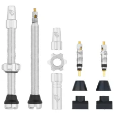 WOLF TOOTH ventilky Tubeless Valve Stem Kit 60mm Raw Silver