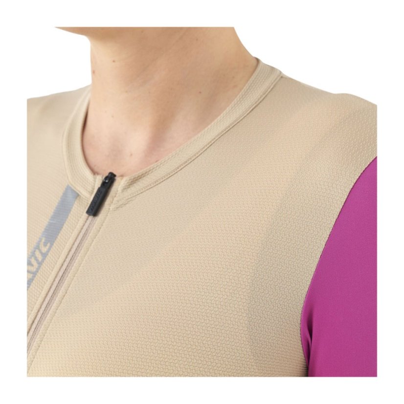 MAVIC DÁMSKÝ DRES S KRÁTKÝM RUKÁVEM ESSENTIAL WHITE PEPPER/FUCHSIA (T000588) - Veľkosť: XS