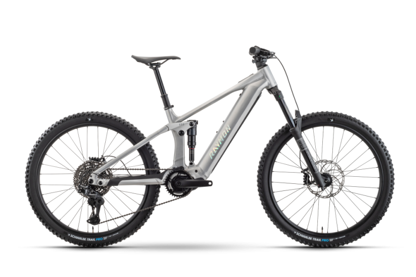 Celoodpružené horské elektrokolo Raymon Durok Pro  - Raw alloy