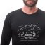 SENSOR MERINO ACTIVE VAN LIFE pánské triko dl.rukáv černá M - Barva: černá, Velikost: M
