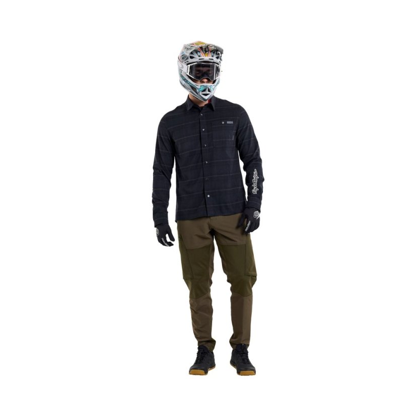 TLD KOŠILE GRIND FLANNEL PLAID CARBON (82765002) - Velikost: S