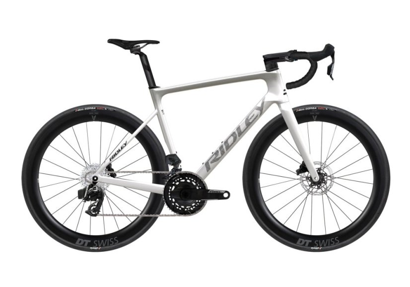 RIDLEY kolo FALCN Force AXS Pearl White/Silver/Black M - Velikost: M