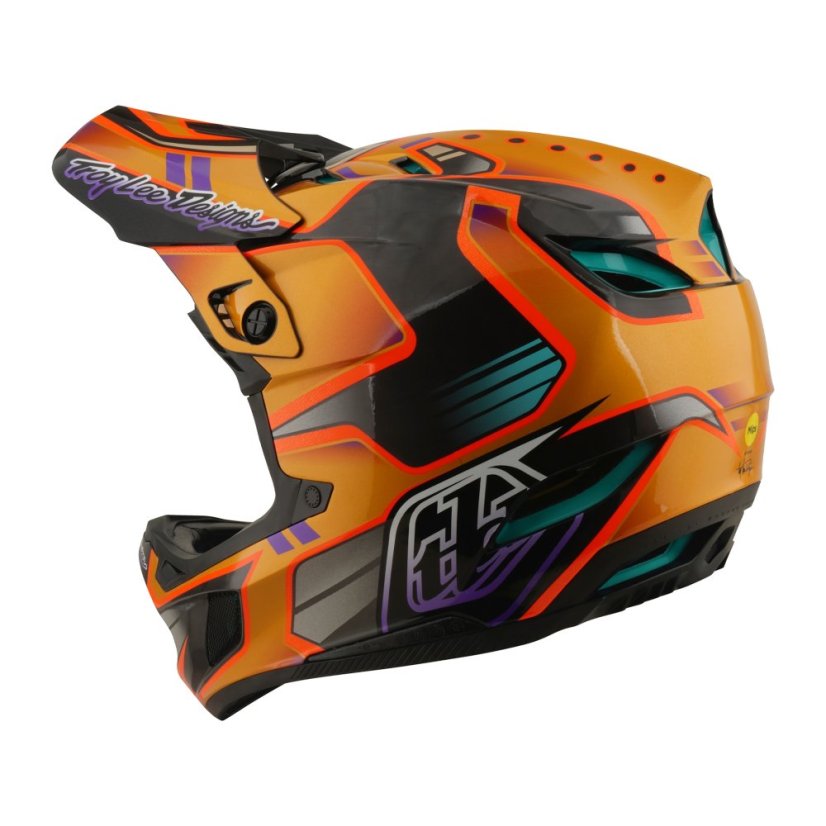 TLD HELMA D4 CARBON MIPS CREST GOLD (13901700) - Velikost: XS